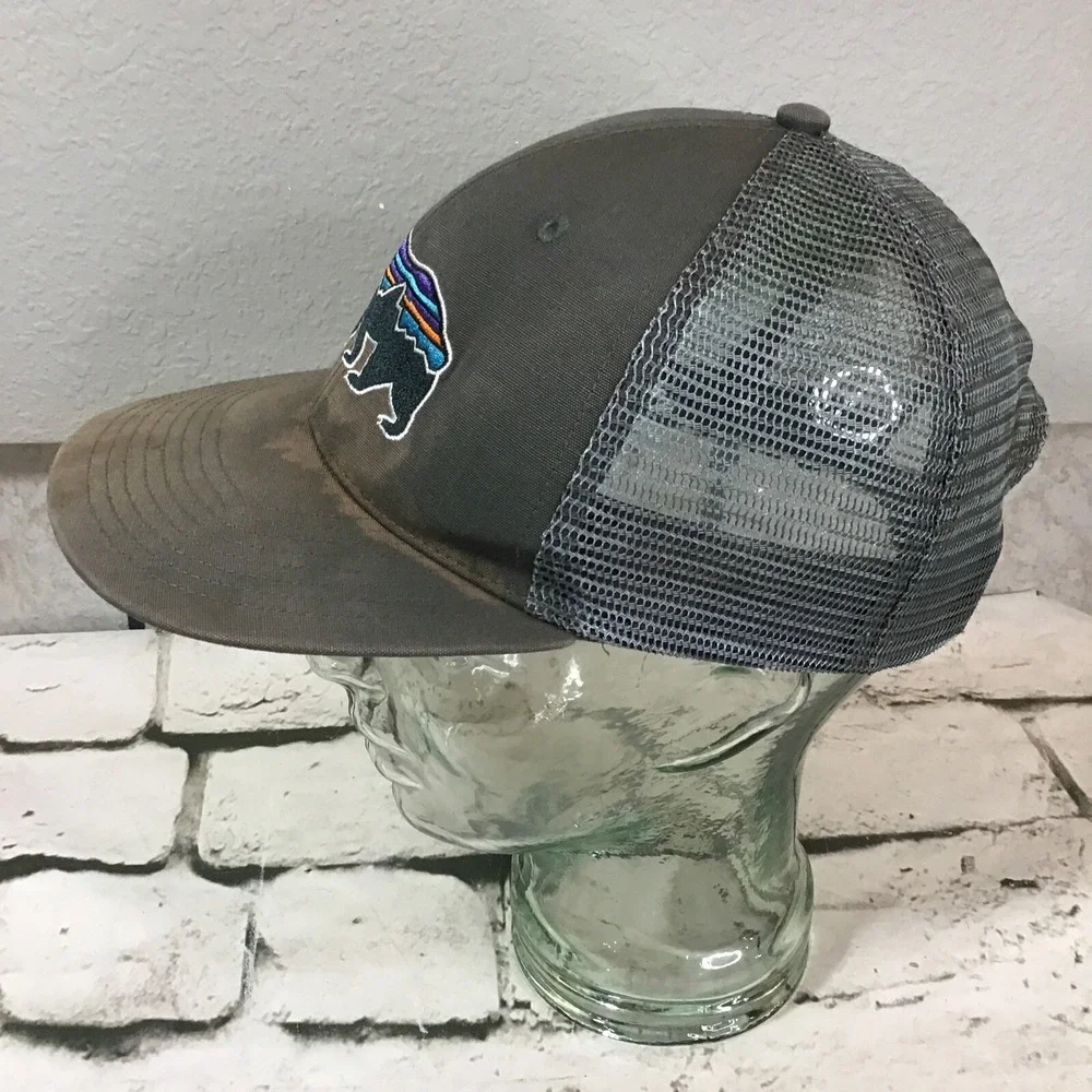 Patagonia Fitz Roy Bear Hat Unisex Snapback Adjustable Trucker‎ Ball Cap Flaw